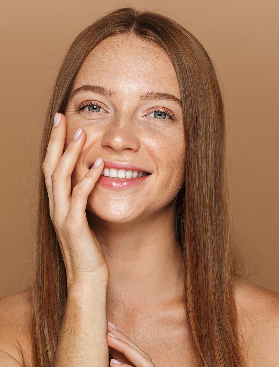 beautiful-woman-with-red-hair brown haired woman